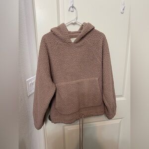 American Eagle Cozy Brown Sherpa Hoodie